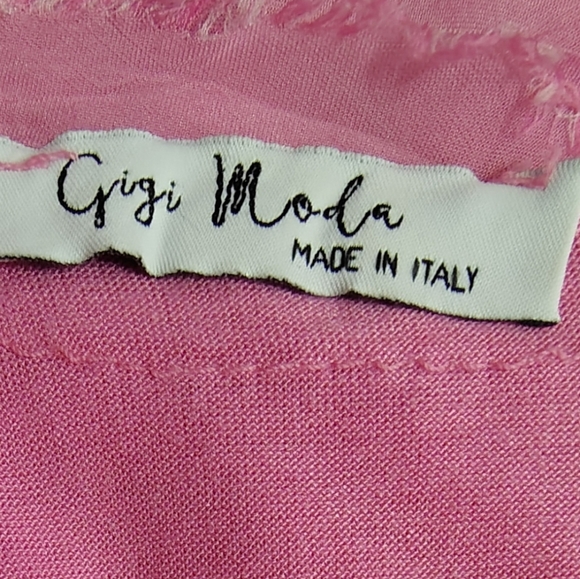 Gigi Moda Italian Hot Pink Tiered Silk Sleeveless Maxi Dress Women's Size S $189 - Picture 8 of 14